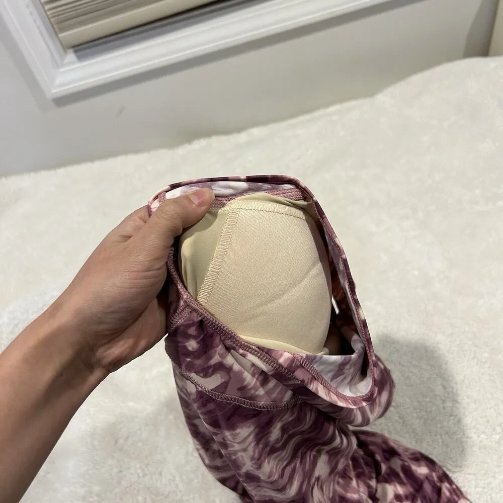 Duluth Trading NWT Women's Size 10 Suit Up Swim Top Built In Bra Cap Sleeve Pink - Image 7