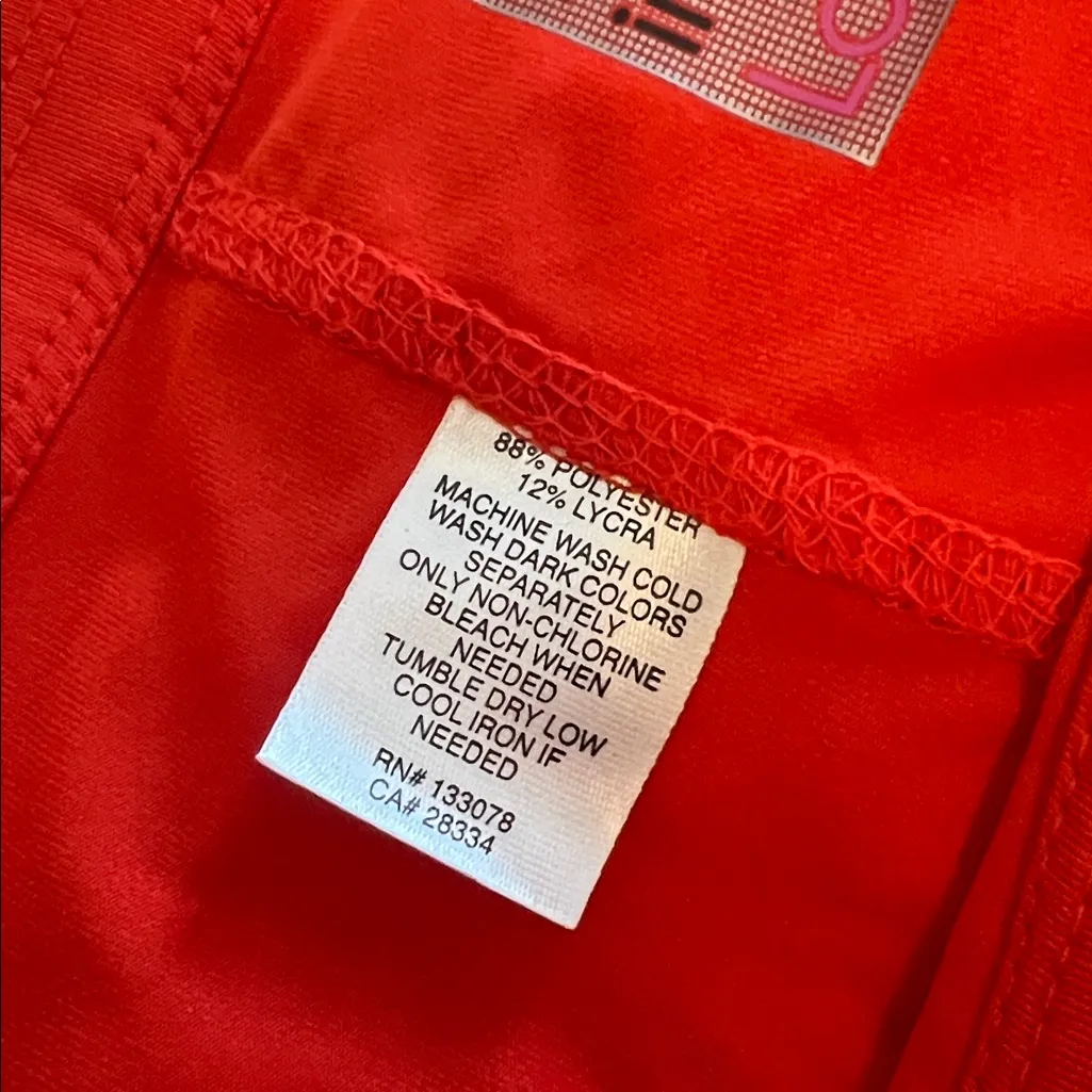 Lucky in Love Tech It In Pleated Skort Red Print Size Medium - Image 4