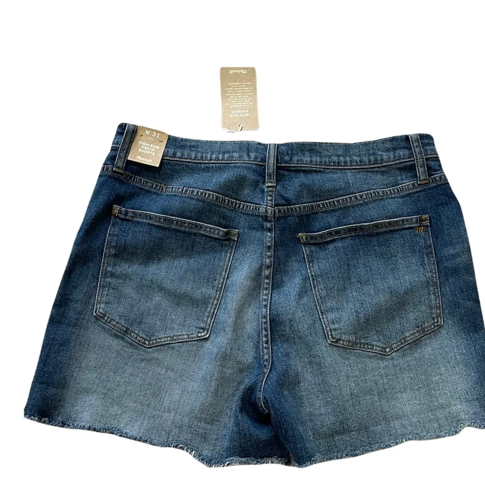 NWT MADEWELL High-Rise Denim Shorts in Glenoaks Wash: Cutoff Edition 31 - Image 10