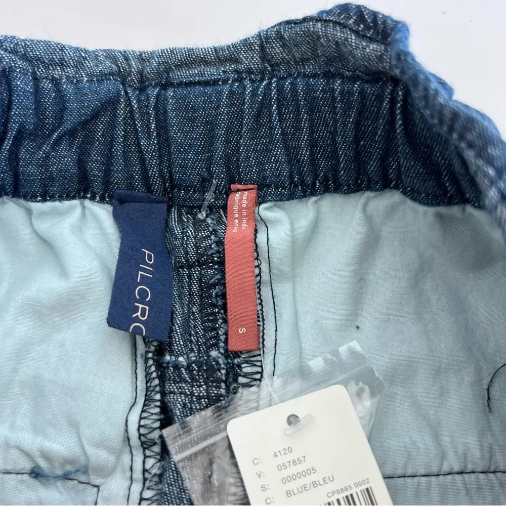 Pilcro  Women’s Denim Embroidered Patchwork Drawstring Skirt - Image 10