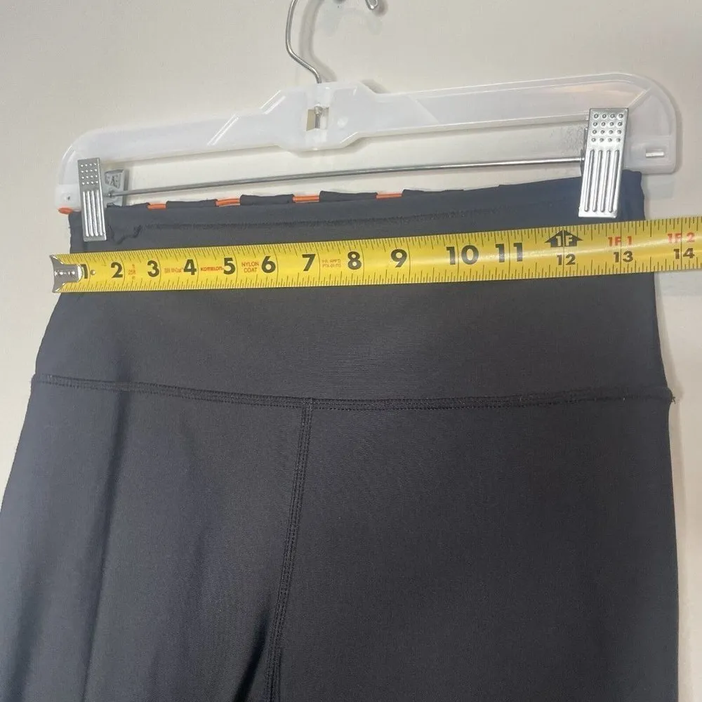 Carbon38 Black Mesh Side Drawstring Leggings Size Medium - Image 8