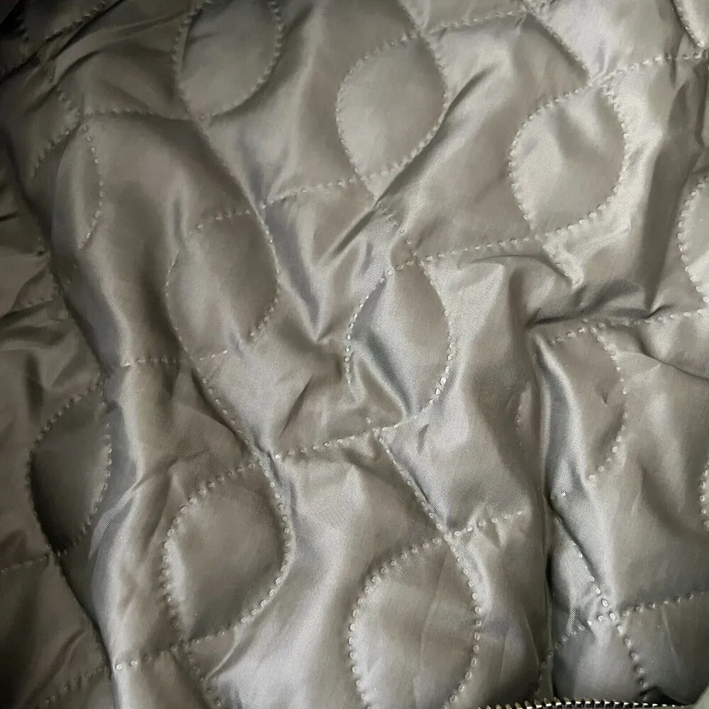 Army Green Quilted Windbreaker Zip Up Jacket Size undefined - Image 7