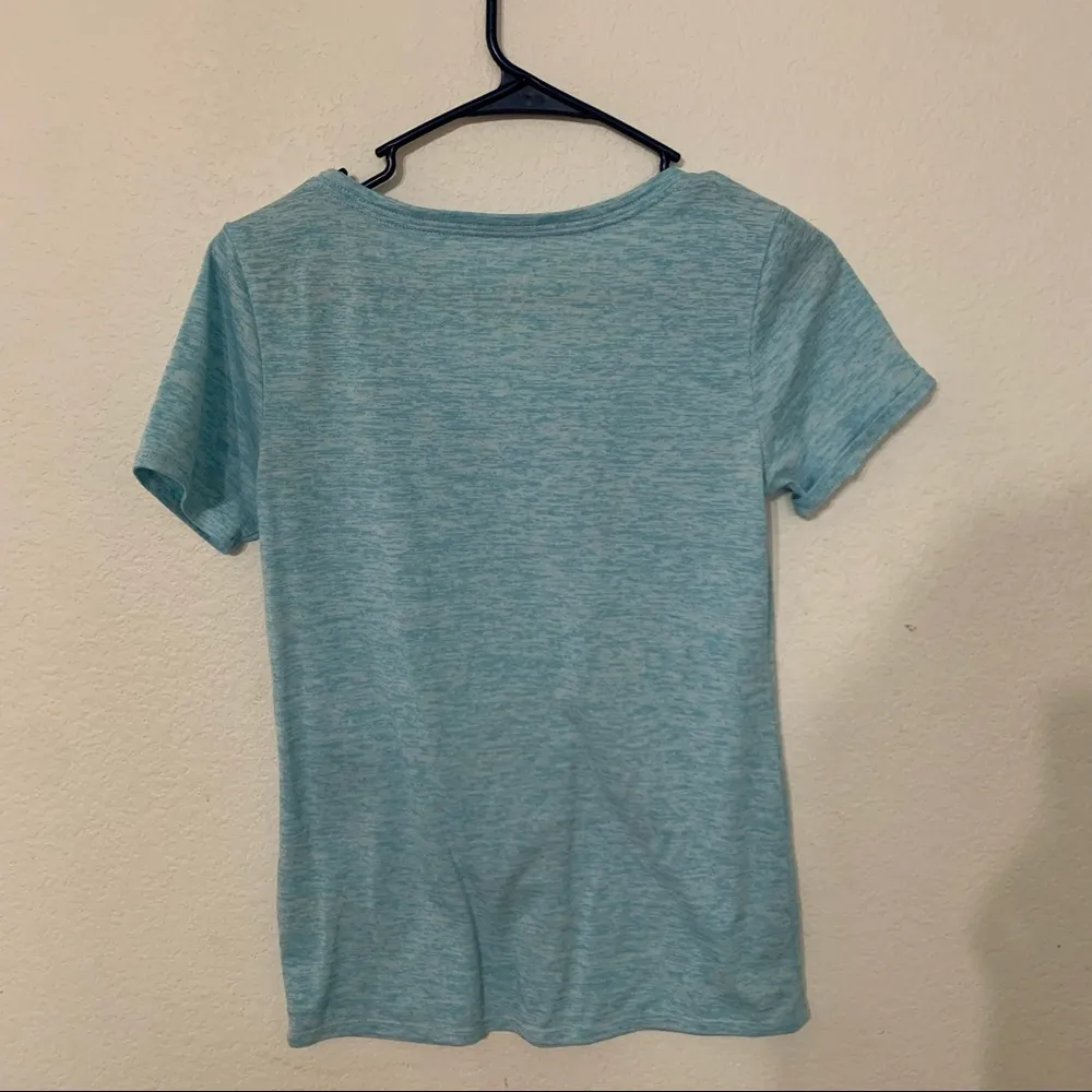 Blue Nike Dri-Fit Scoop Neck Tee - Image 3