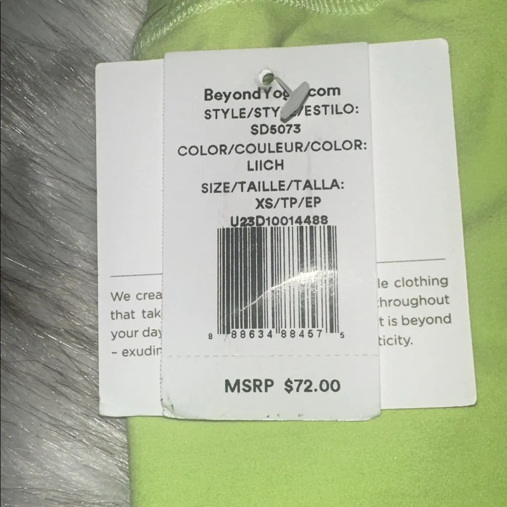 NWT BEYOND YOGA SPACEDYE AT YOUR LEISURE HIGH WAISTED BIKER SHORTS $72 MSRP - Image 5