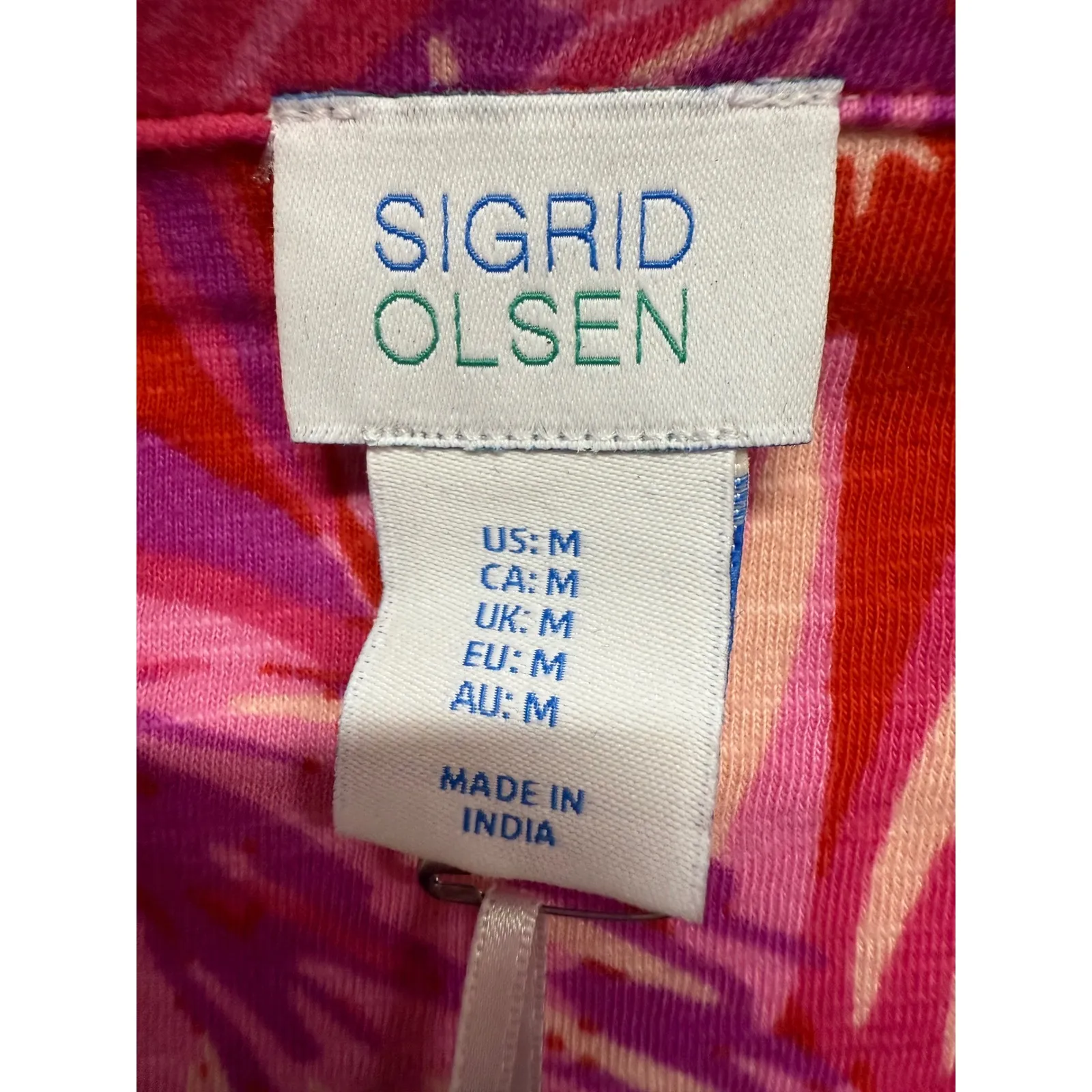 Sigrid Olsen NWT Tropical Hawaiian Pineapple Bird Collared Tank Size Medium - Image 3