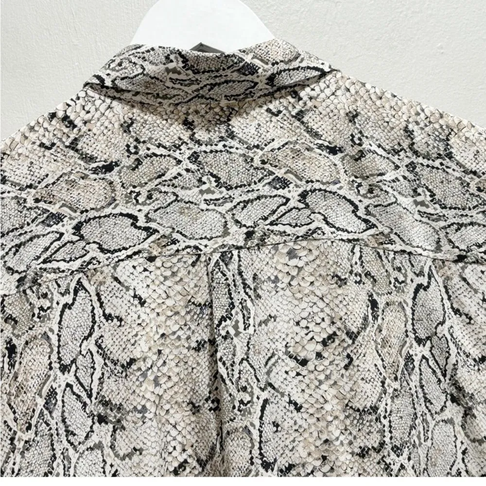 EQUIPMENT FEMME Silk Python Print Top small - Image 10