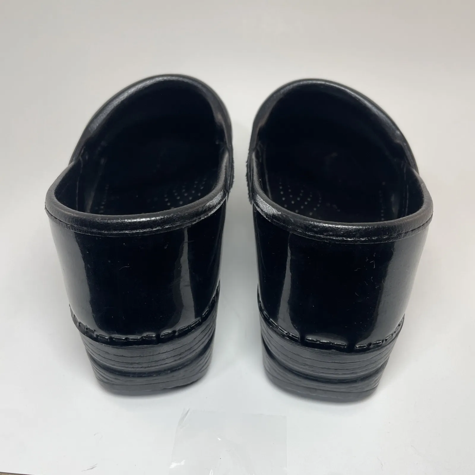 DANSKO Professional Black Patent Clogs Shoes Women's Size 38 US 7.5-8 Work Wear - Image 5