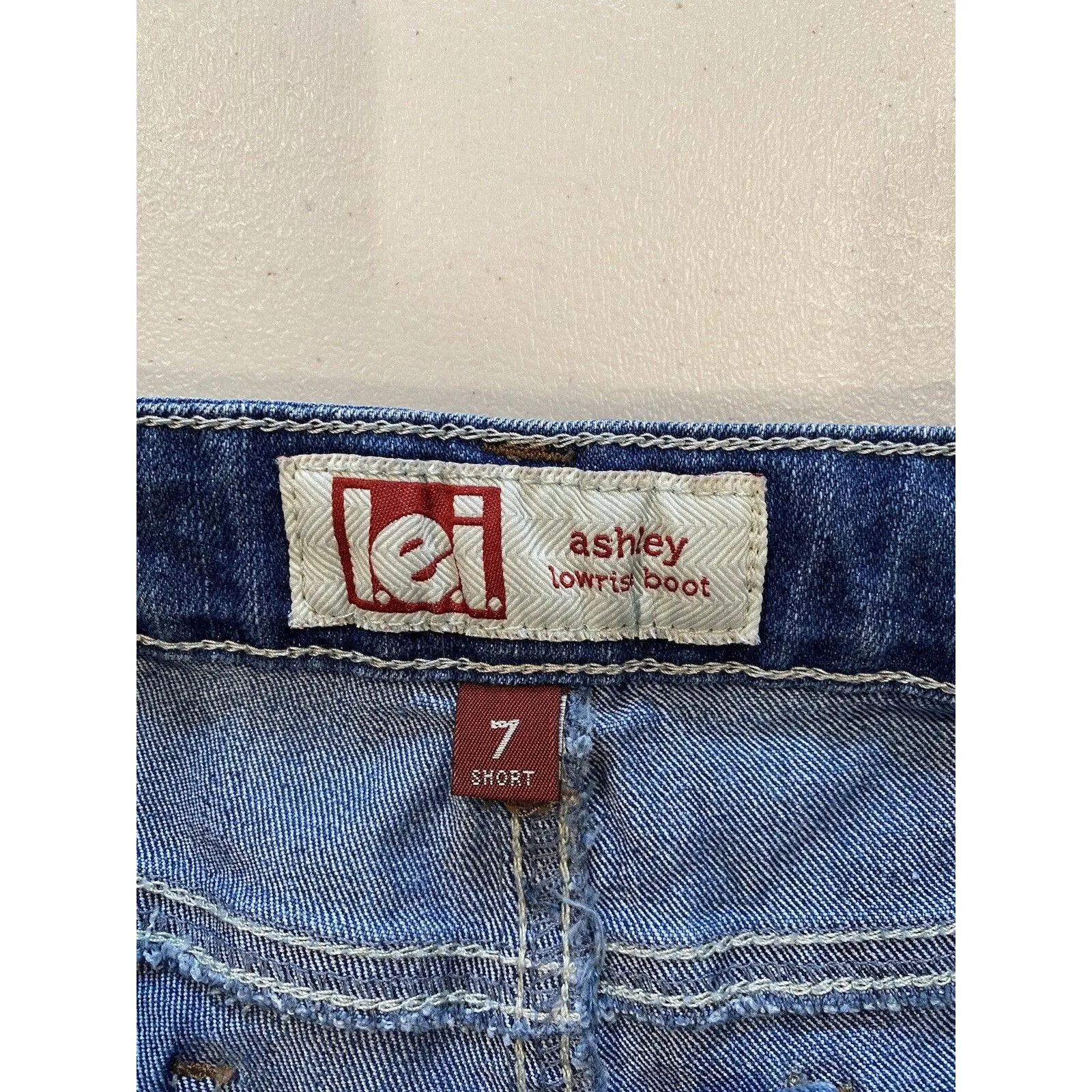 Vintage LEI Ashley Jeans Women 29" Short Bootcut Stretch Y2K Western Low Rise Blue - Image 3