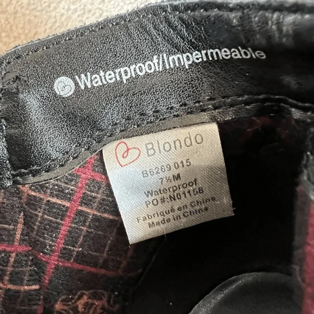 Blondo “Liam”waterproof black ankle boots Size 7.5 - Image 8