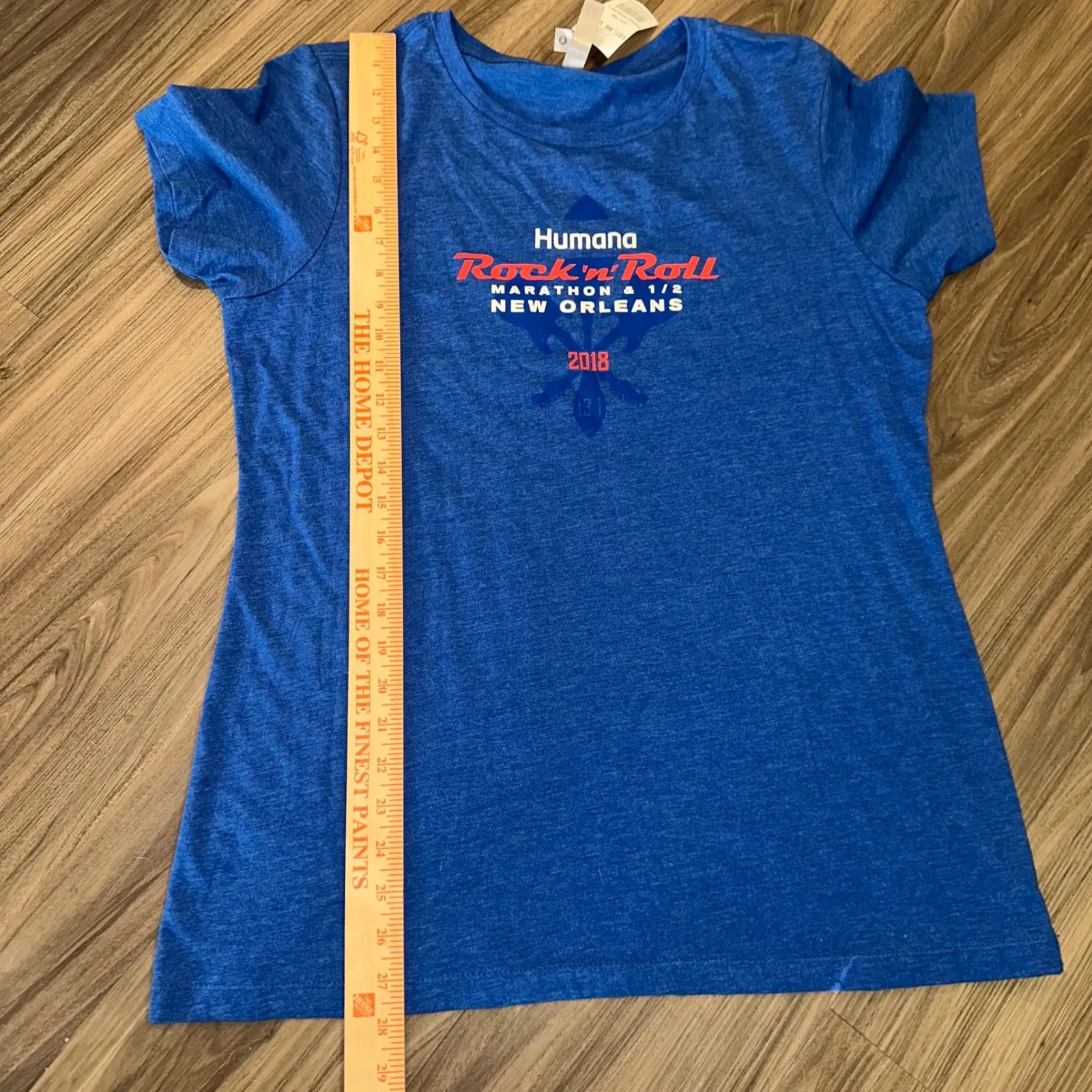 Humana Rock n Roll Marathon 13.1 New Orleans 2018 Royal Blue T Shirt XXL - Image 8