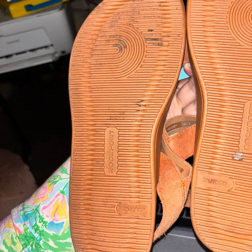 Rockport Sandals Kells Bay Gore Picante Leather Strap Womens Size 9 - Image 5