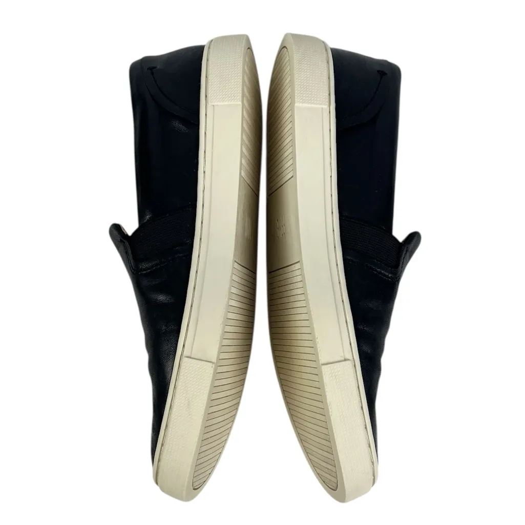 Frye Women’s Ivy Black Leather Slip On Sneakers Casual Shoes Size 6.5 - Image 4