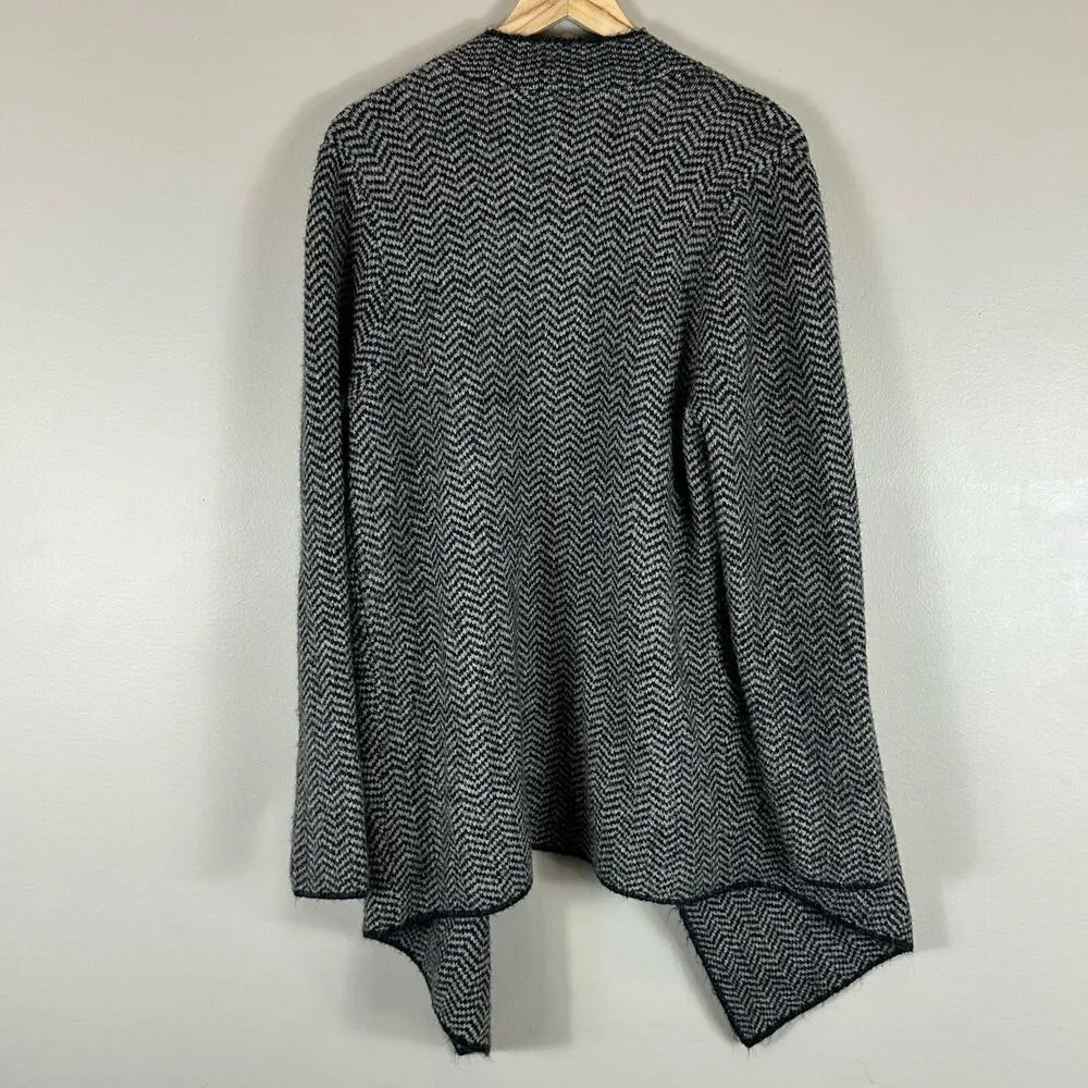 Torrid Cozy Gray Chevron Pattern Draped Cardigan - Image 7