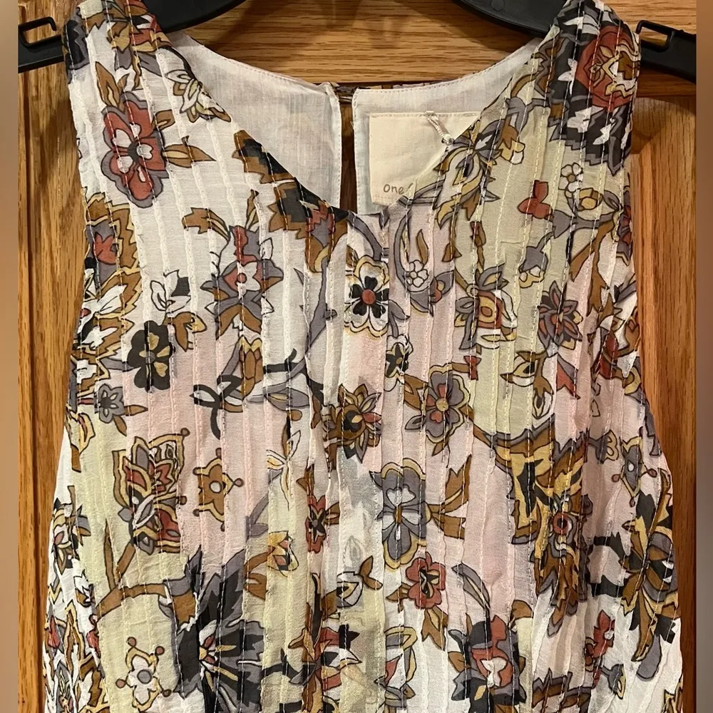 Anthropologie Free People One Fine Day Terrace Sleeveless Floral Midi Dress Sz 2 - Image 5