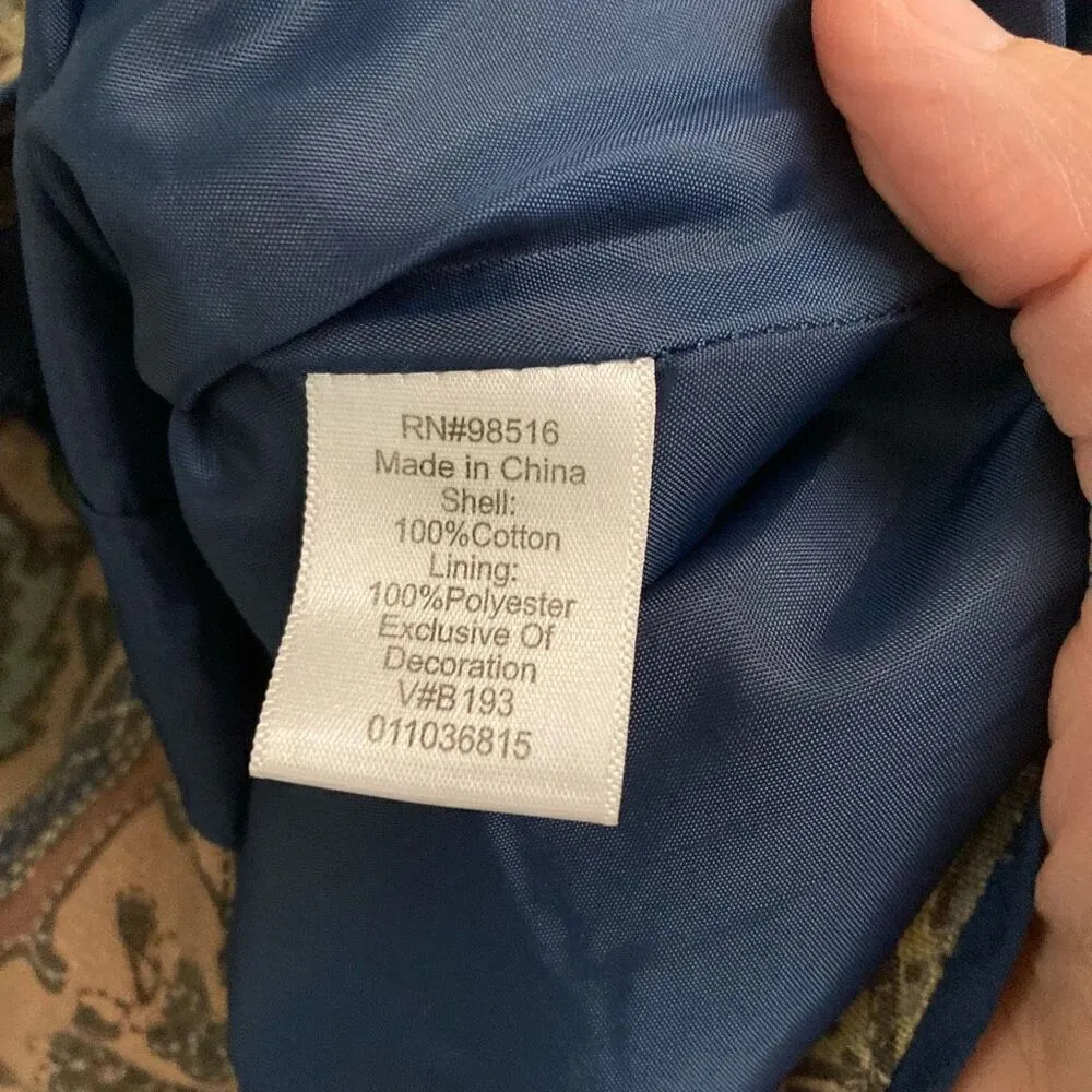 Coldwater Creek Blazer Women’s 10P Full Zip Floral Tapestry Embroidered Muted - Image 12