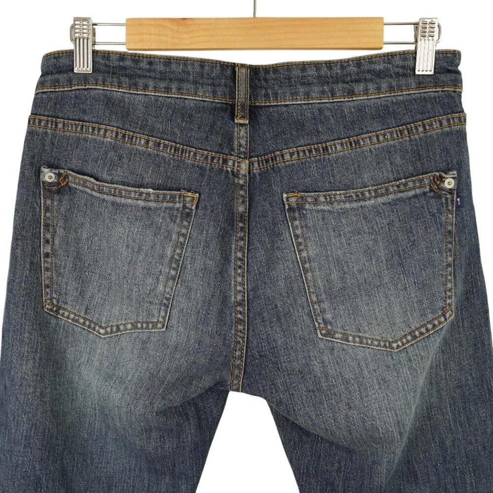 Anthropologie Pilcro The Heritage Boyfriend Distressed Patchwork Quilted Hem Siz - Image 8