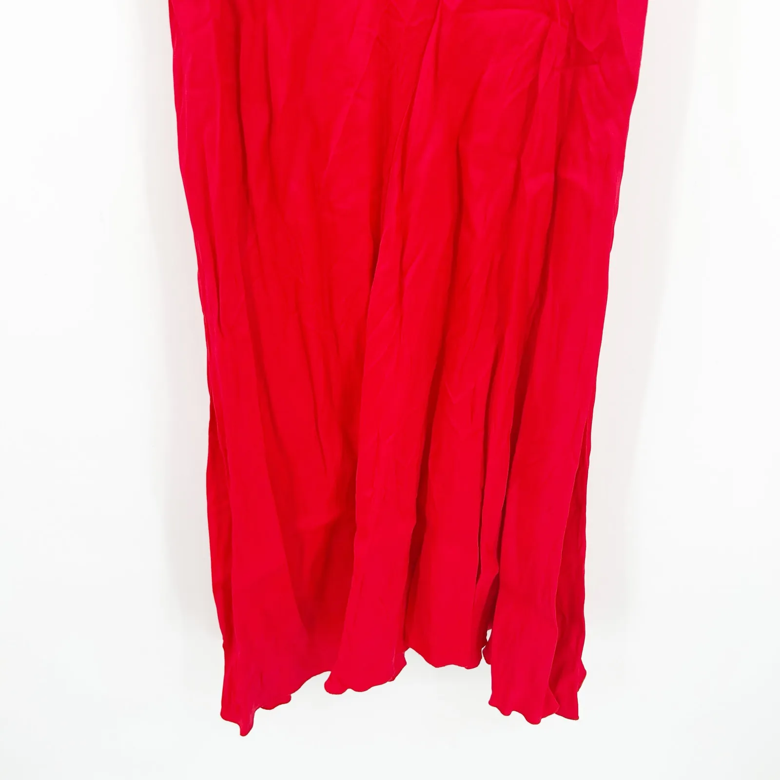 &‎ Other Stories Womens Party Romantic Bias Cut V-Neck Sleeveless Midi Dress 6 - Image 5