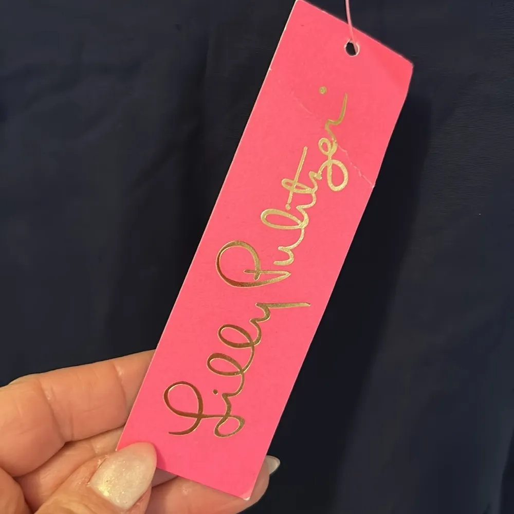 Lilly Pulitzer Faye Skort True Navy - Image 6