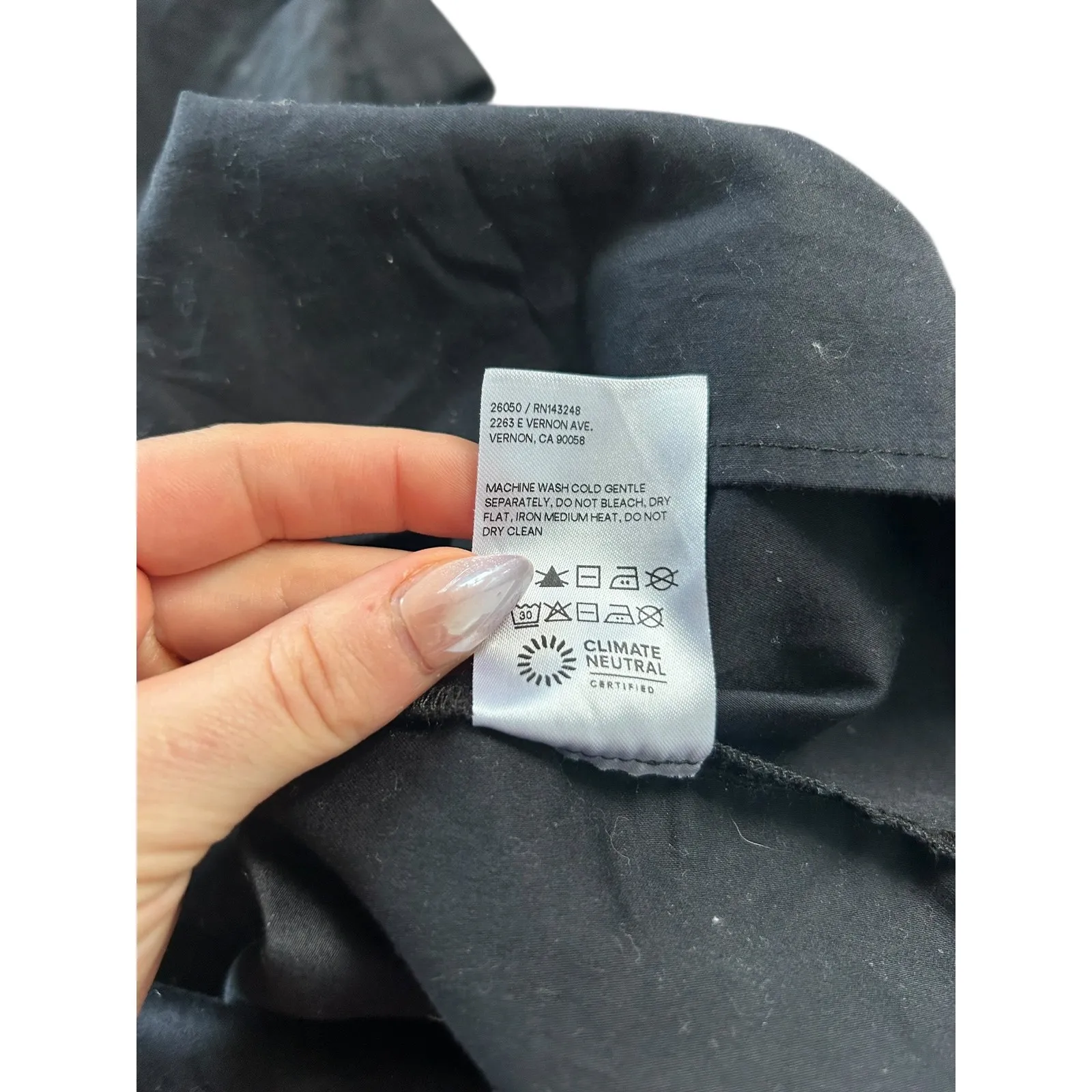 Reformation Black Strapless Smocked Bodice Midi Dress Slit Size 10 - Image 8