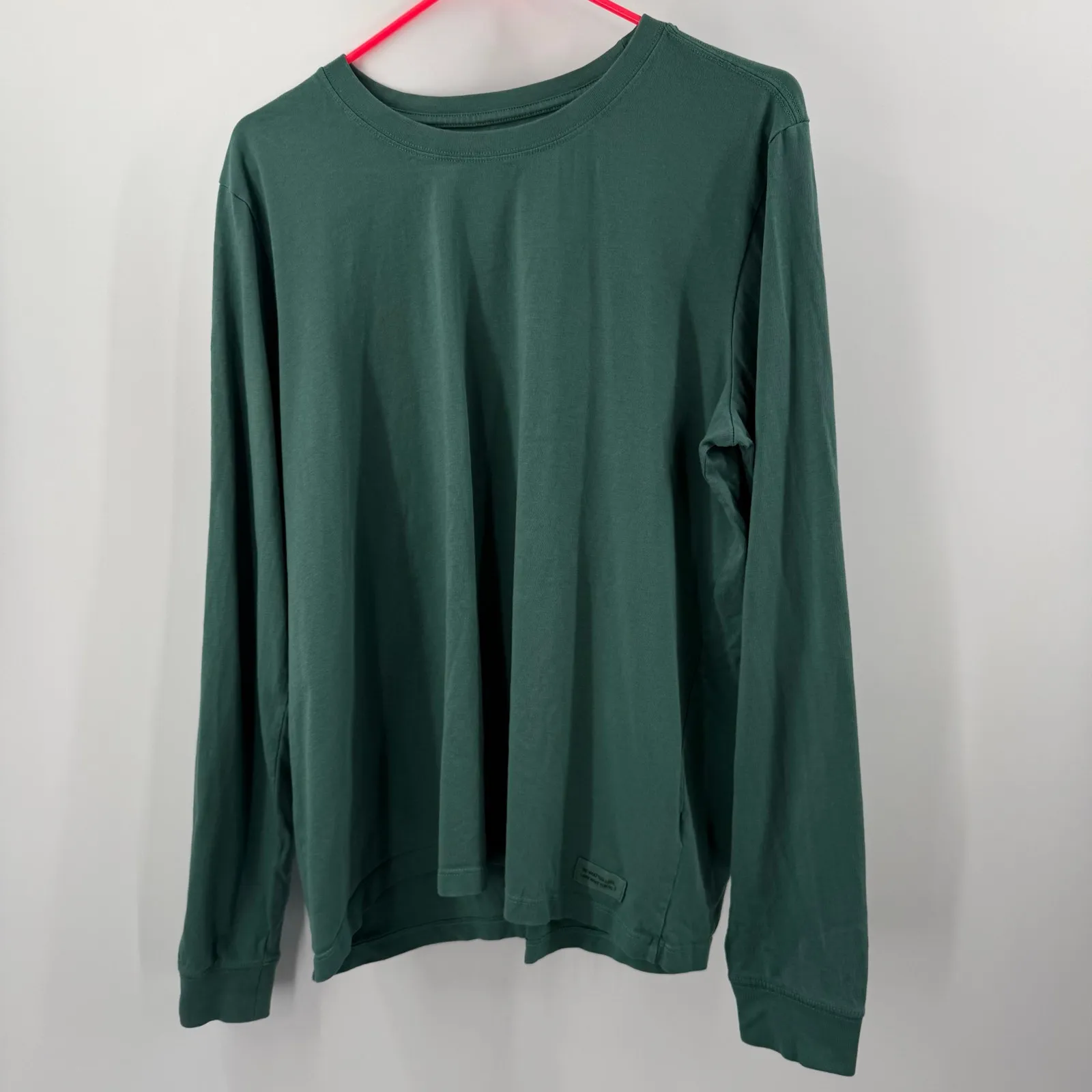 Life Is Good Crusher T-Shirt Set of 2 Extra Large S/S Blue Flower L/S Green - Image 7