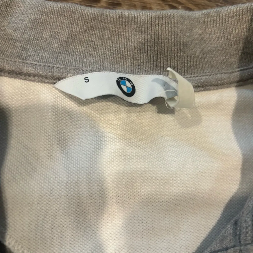 BMW Women’s Grey Polo Shirt – Size Small – Blue & White Accents Gray - Image 3