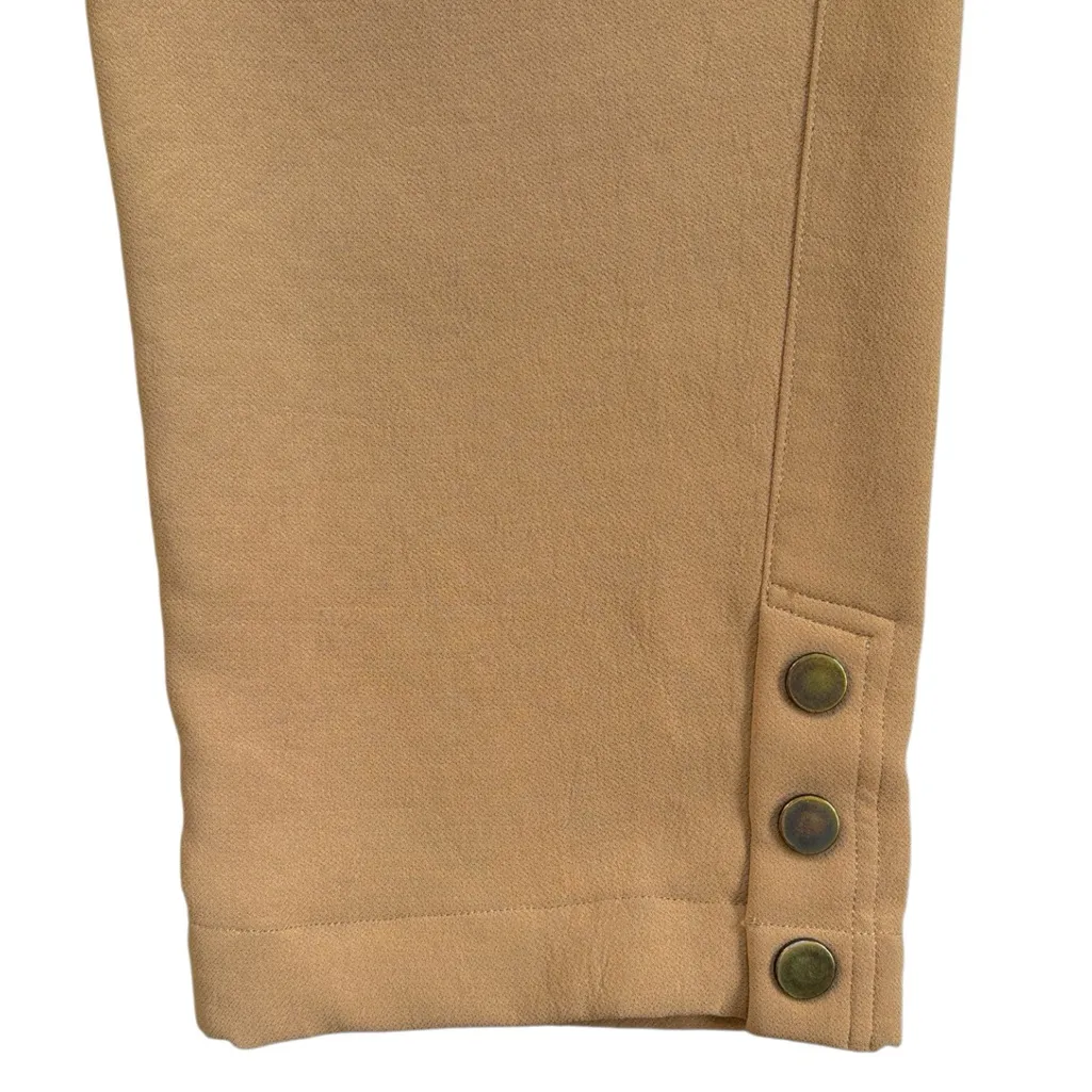 Veronica Beard Cropped Snap Ankle Pants Tan Size 8 - Image 5