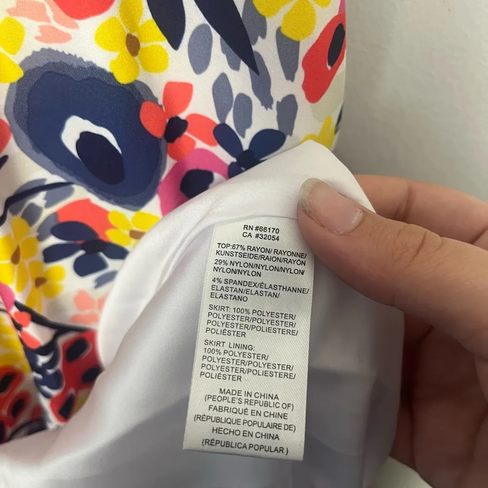 Anthropologie Hutch Bethanie Floral White Assymetric Tank Dress small NWT - Image 8