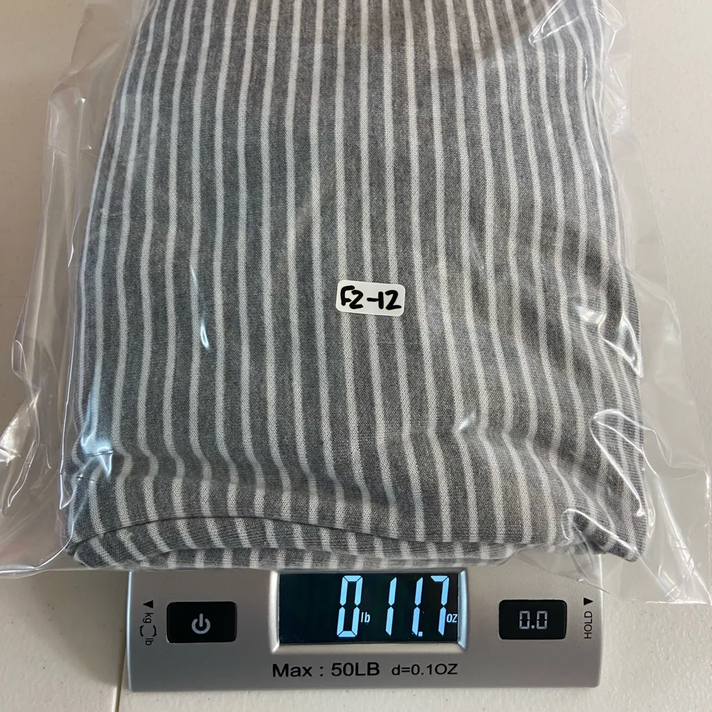 NWOT Liz Claiborne women’s gray white striped long sleeve Crewcut‎ shirt XL - Image 6