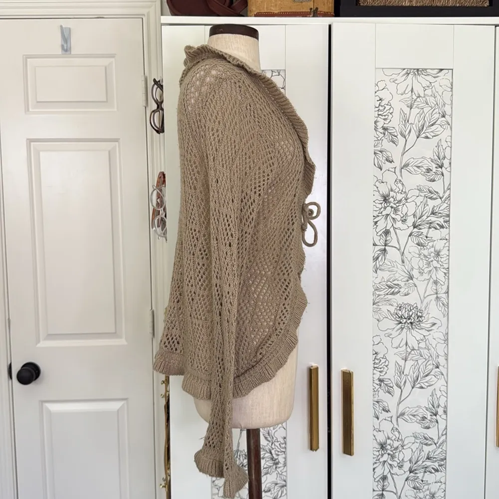 Y2k tie front crochet cardigan - Image 10