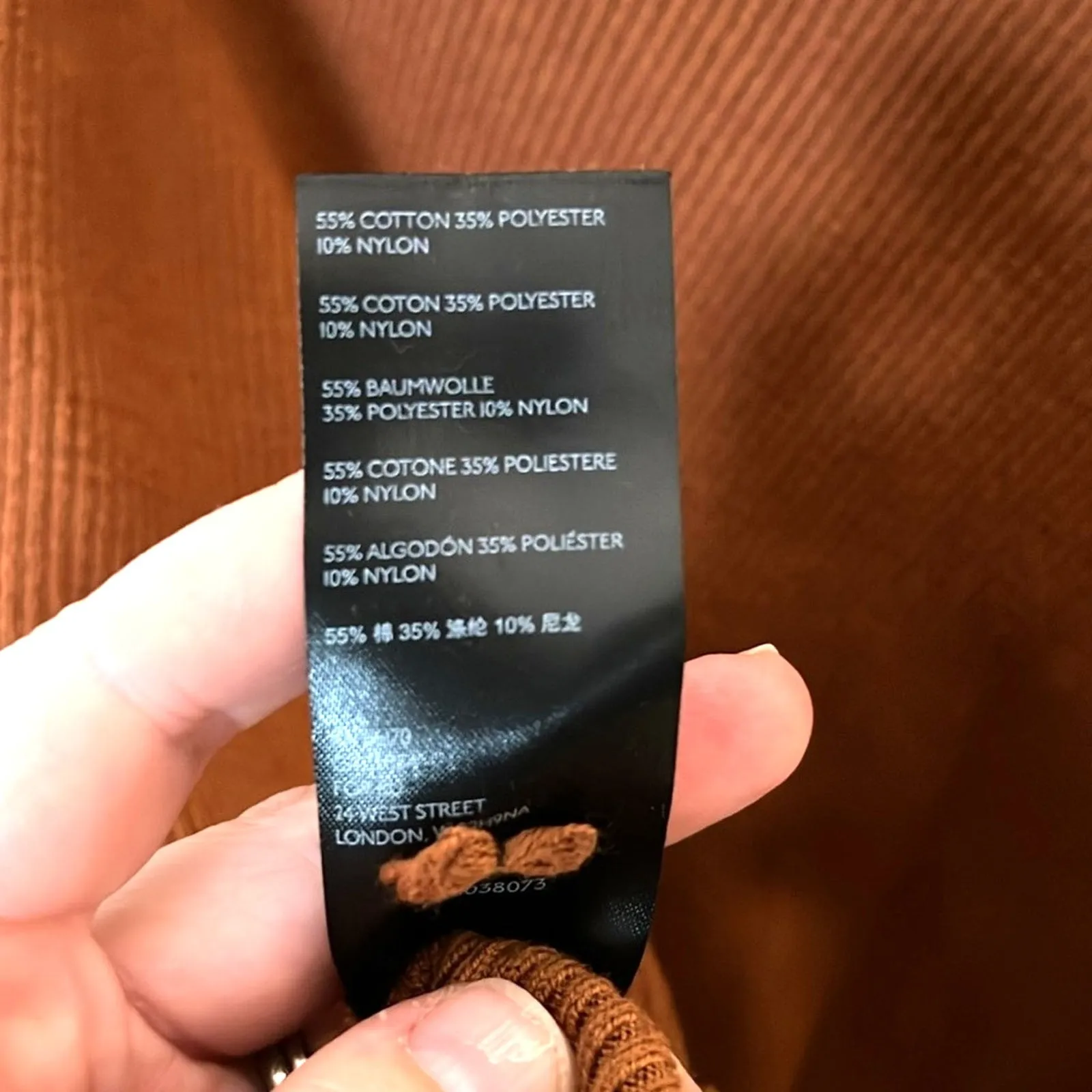 Anthropologie Vanessa Knit Poncho Sweater Rust Medium Cozy Boho‎ EUC - Image 9