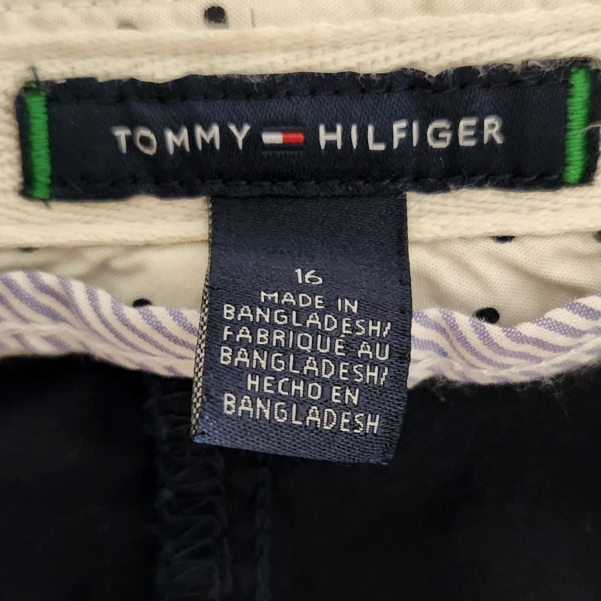 Tommy Hilfiger Women's Navy Chino Shorts Size 16 Preppy Navy Shorts - Image 5