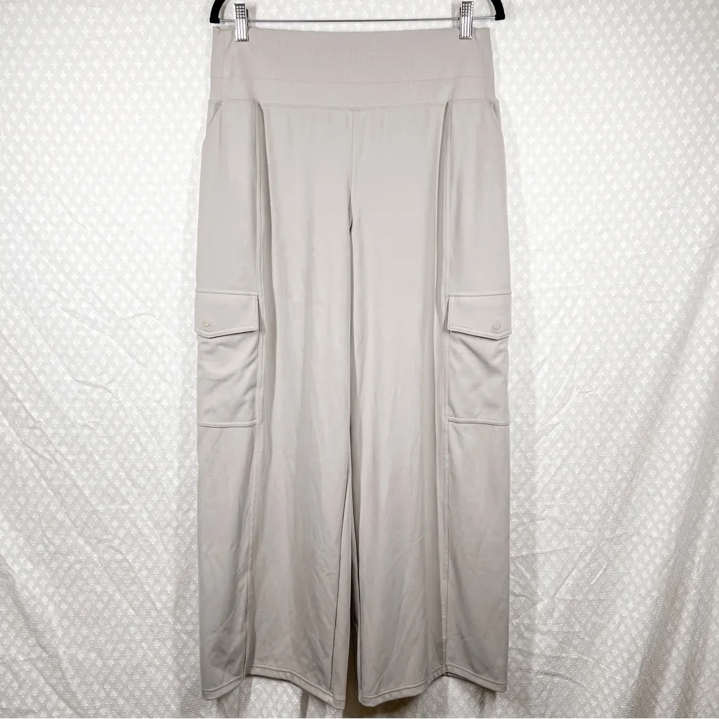 Athleta Tan Venice‎ High Rise Cargo Wide Leg Pants - Image 2