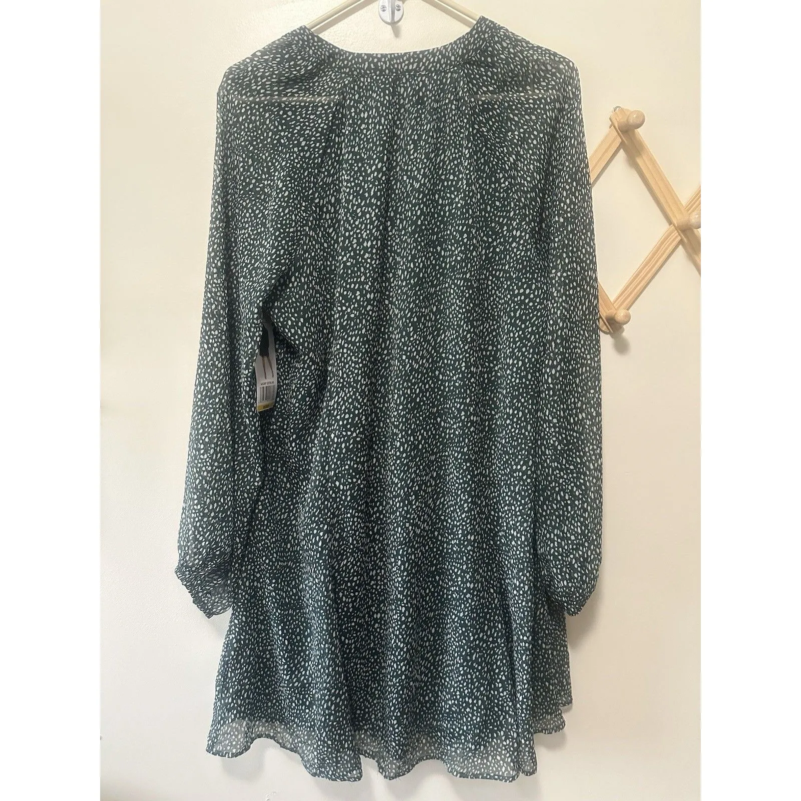 Joie Green And White Women’s Dress Size Medium Christmas Thanksgiving - Image 5