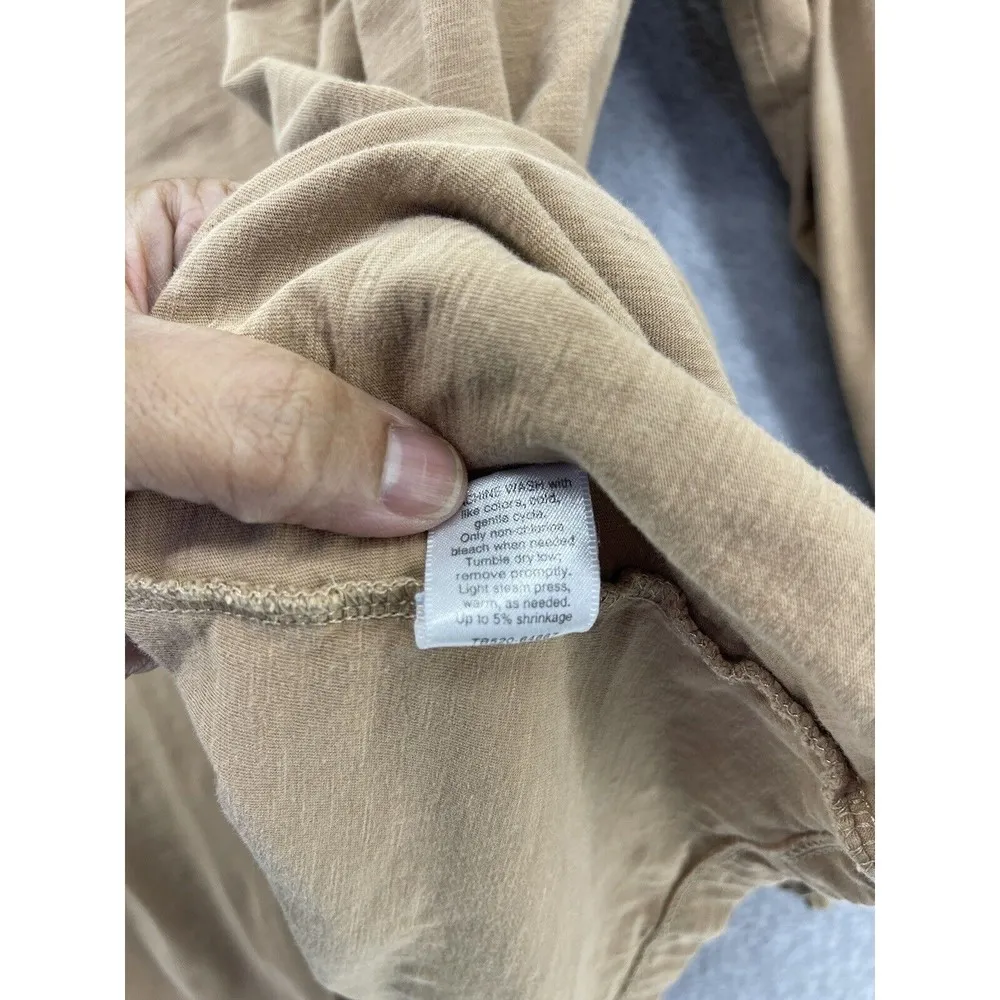 Pendleton Women’s Open Front Cardigan Cross Design Solid Brown Size Small - Image 4