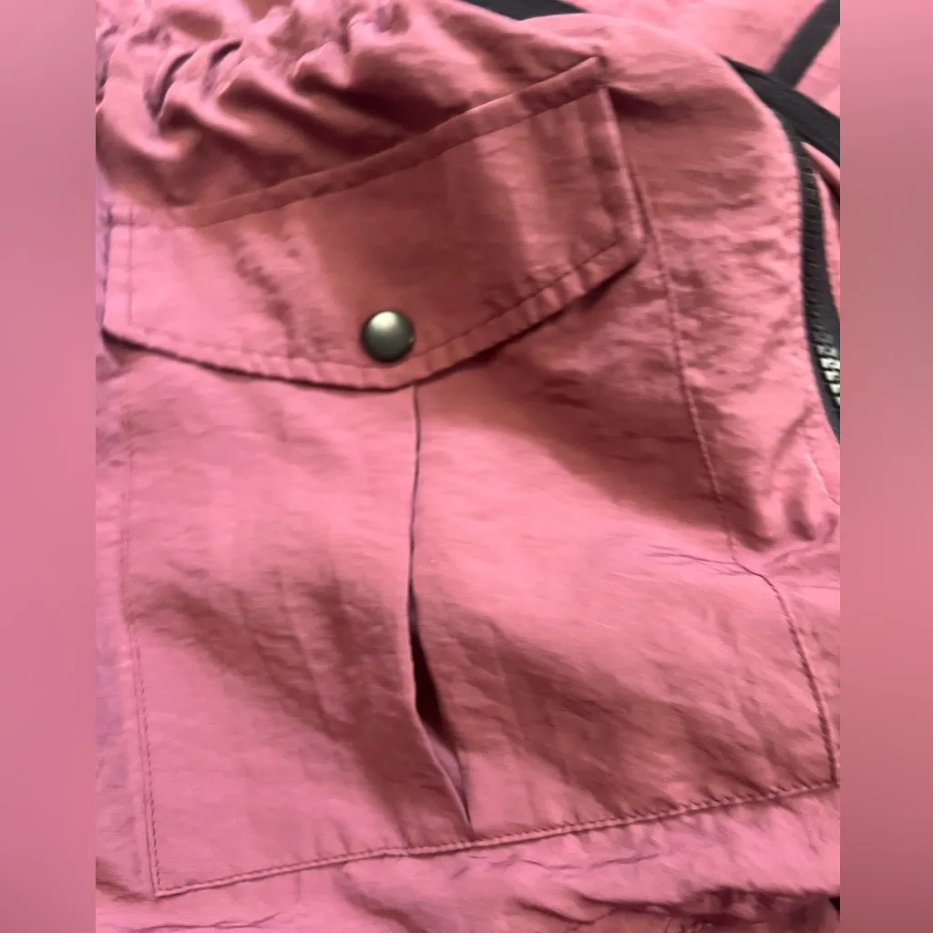 Charlotte Russe Pink Utility Jacket Sz Medium - Image 7
