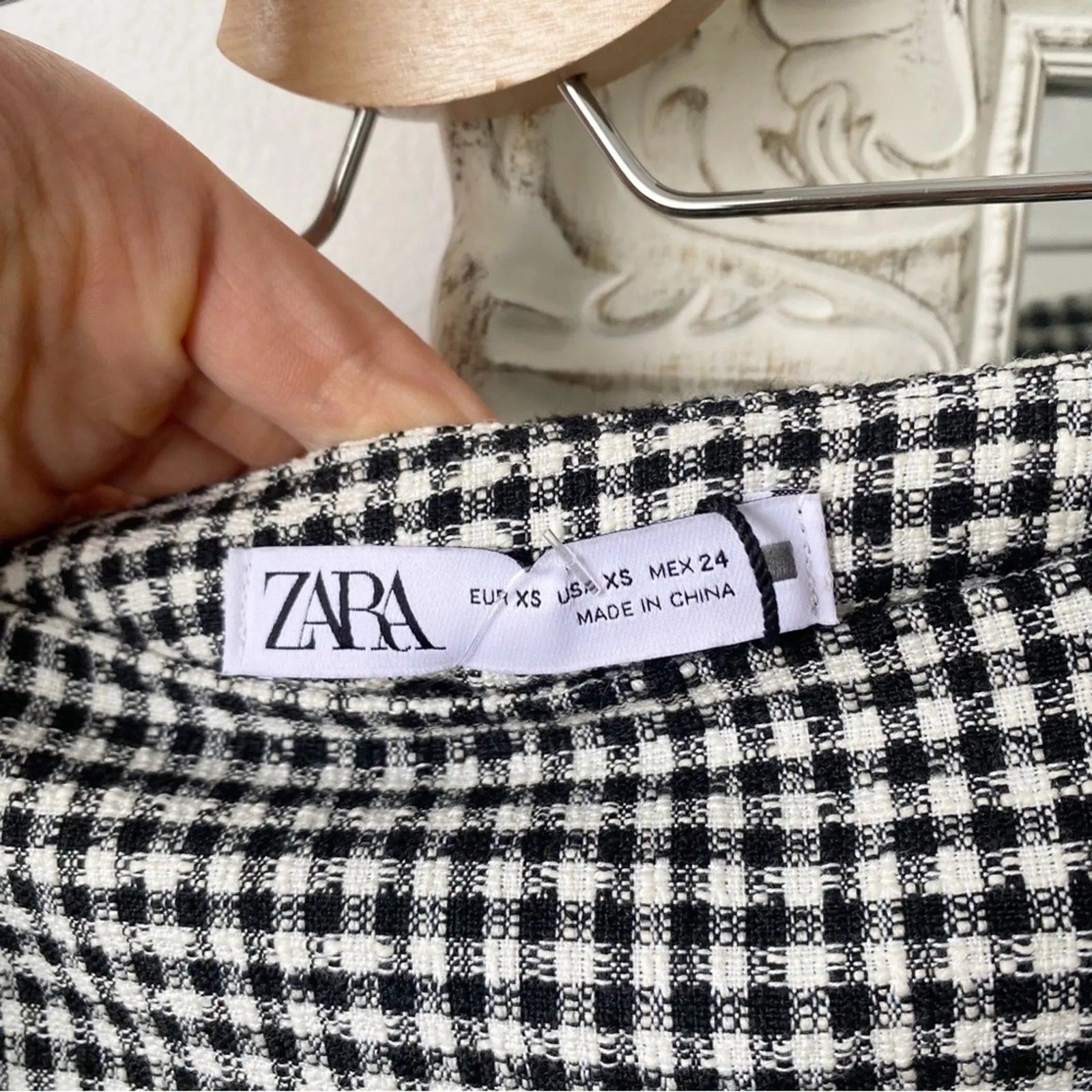 ZARA  Plaid Slit Mini Skirt - Image 8