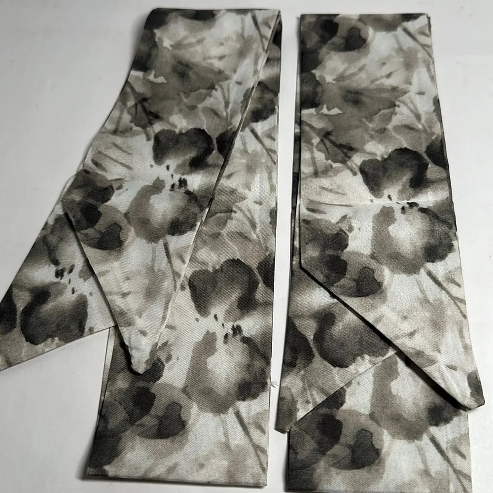Two Floral Thin Purse Scarves / Hair Bands / Scarves - Image 3