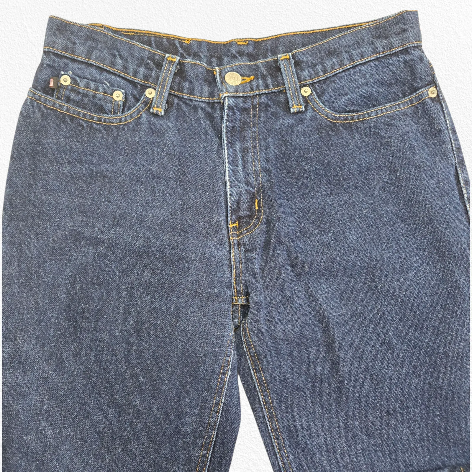 1990s Vintage Polo Ralph Lauren Saturday  Dark Wash Straight Leg Jeans Size 4 - Image 5