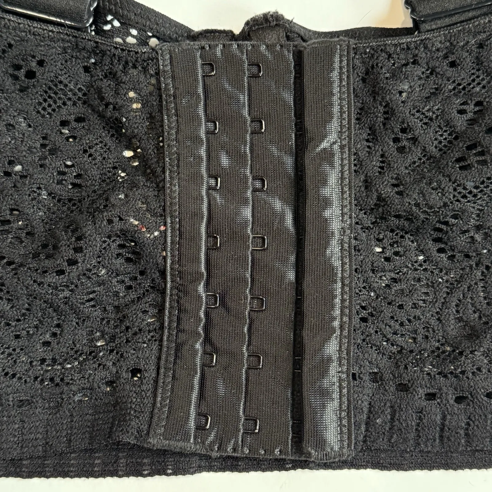 Free People Intimately Long Line Bra 32 B Sheer Lace Goth Crop Top Bralette - Image 6