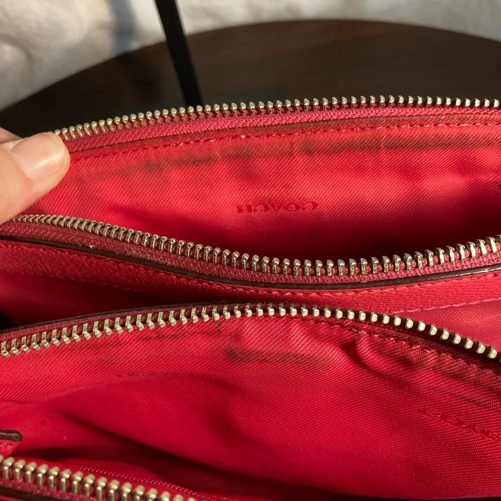 COACH PINK LEATHER SATCHEL TOTE SHOULDERBAG - Image 9