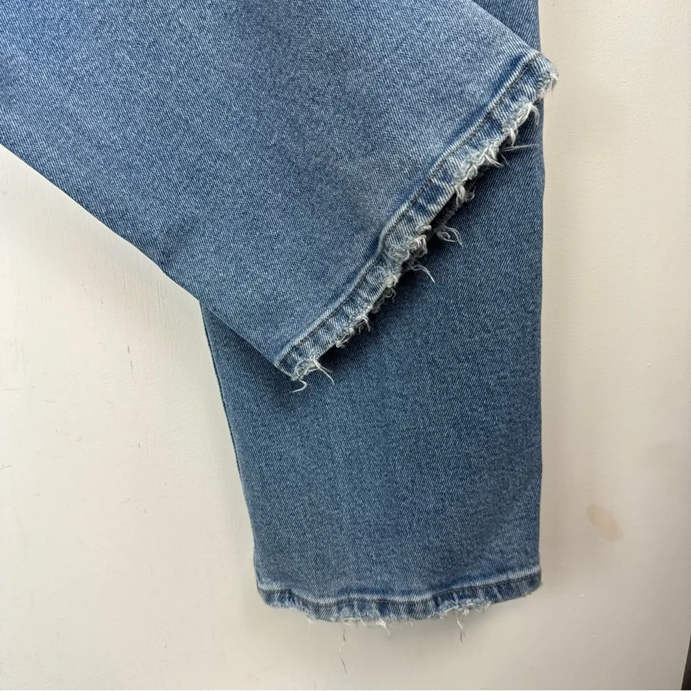 Good American Always Fits Good Legs Straight Jeans Sz 14 /32 Stretch Light Wash - Image 15