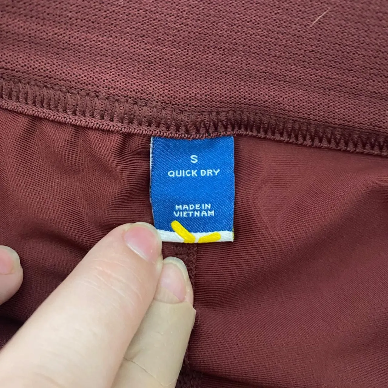 Burgundy Dark Berry Red Athleisure Pleated Mini Tennis Skirt Skort Size S - Image 5