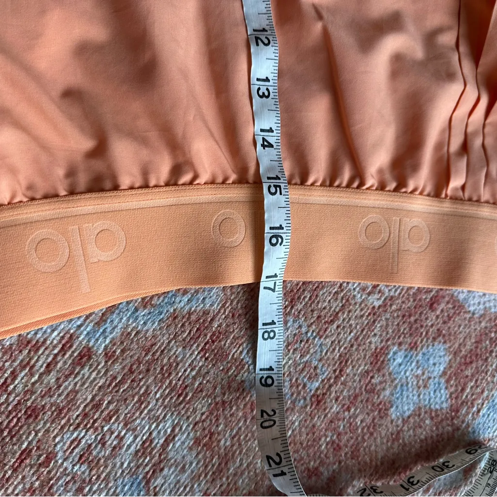 ALO Yoga Aces Tennis Skirt in orange Canteloupe size Large limited edition - Image 7