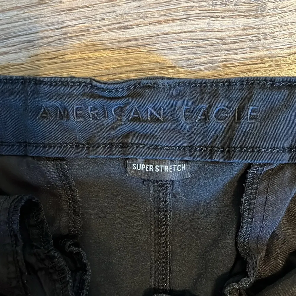 American Eagle Super Stretch Women's Black Pleated Pants 20 - Image 5