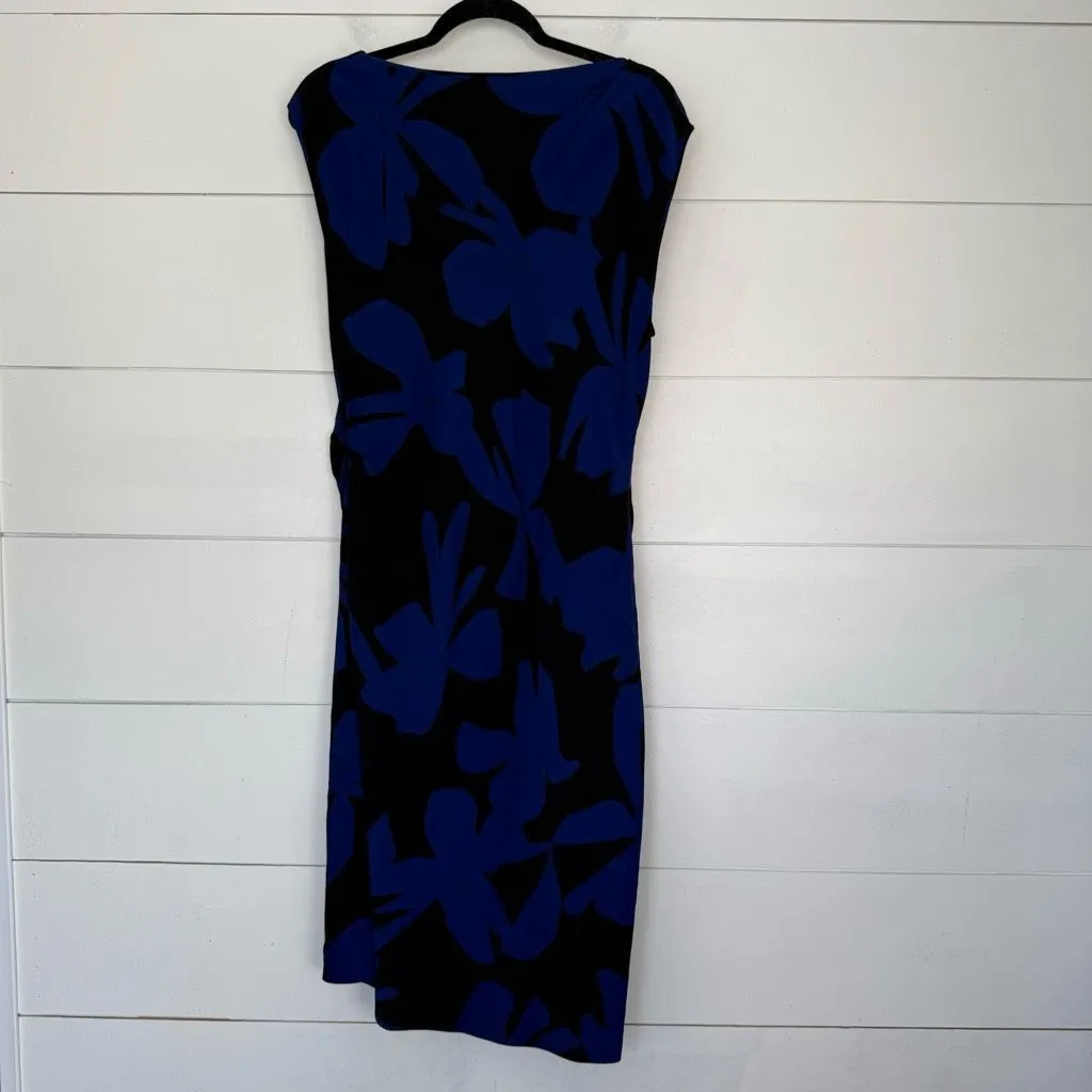 Rena Lange Women’s 14 Midnight Atlantic Scoop Neck Dress - Image 4