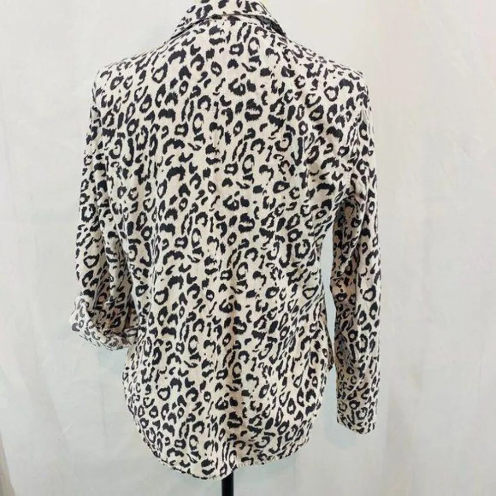 Victoria’s Secret Leopard Pajama Sleep Shirt Womens Small - Image 4