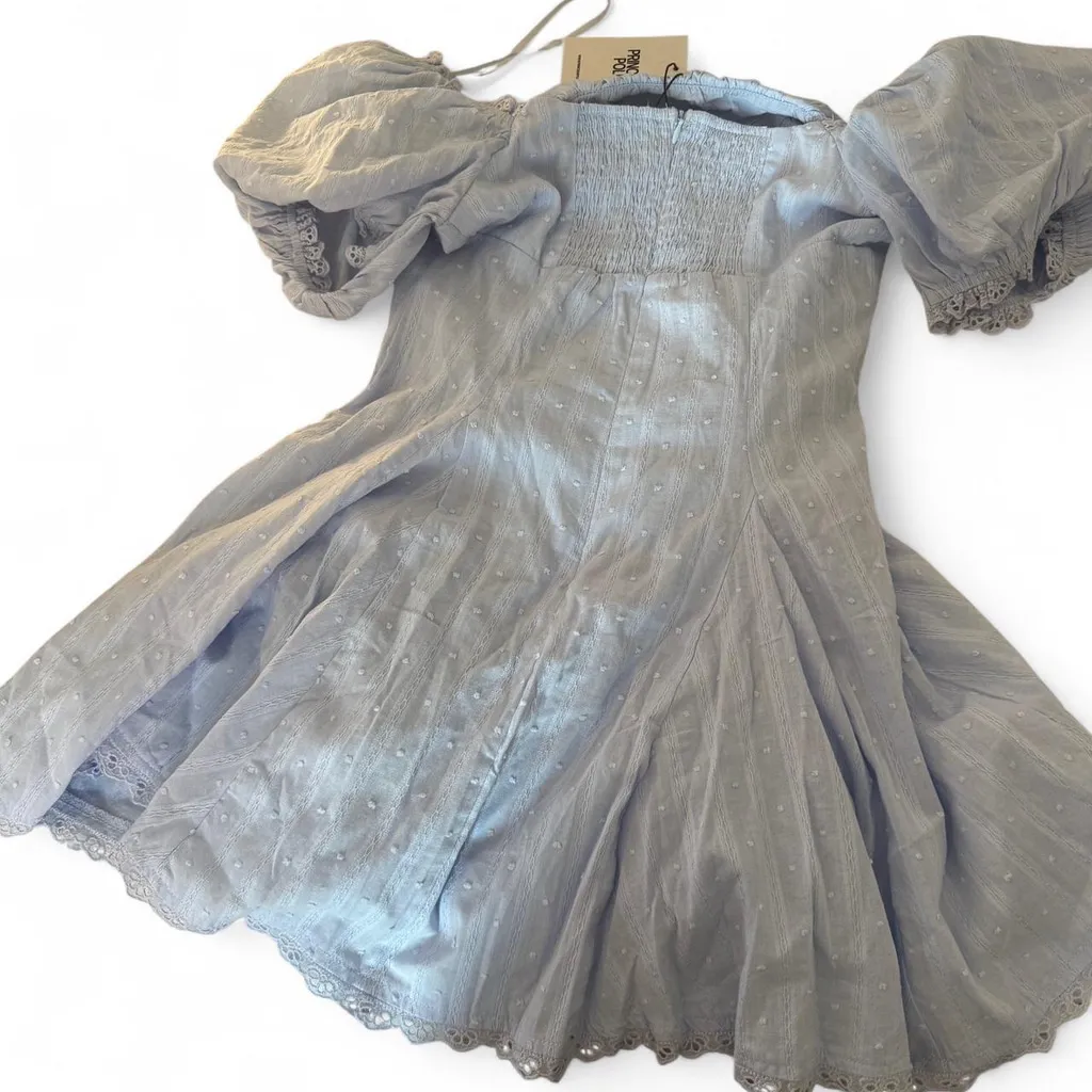 Princess Polly Rabatia Mini Dress Blue NWT
Size 4 - Image 6