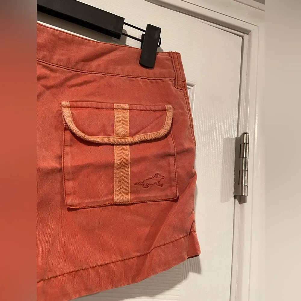 Horny Toad Size 2 Coral Mid Rise Soft Zip Up Snap Outdoor Hiking Shorts - Image 8