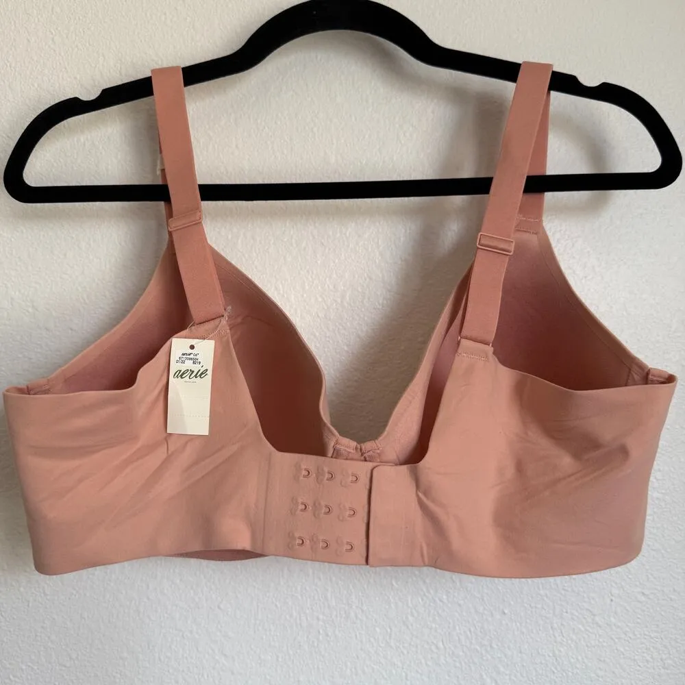 NWT AERIE Real Full Coverage Lightly Lined Bra in Blush Pink - Image 2