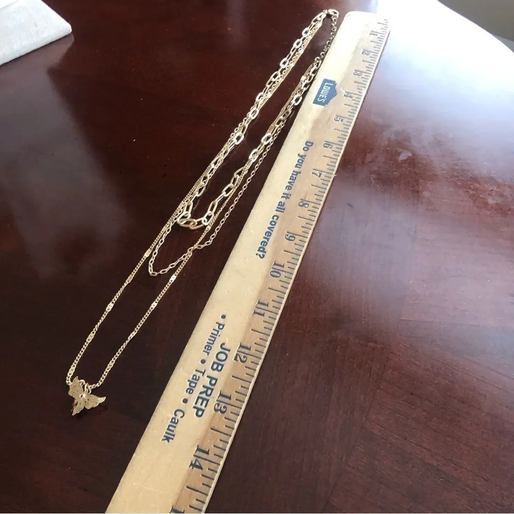 Layered Butterflies Necklace - Image 4